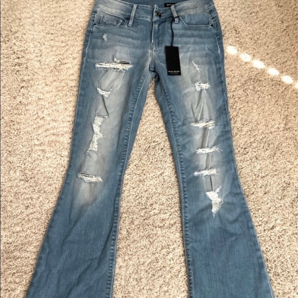 Black Orchard Flare Jeans